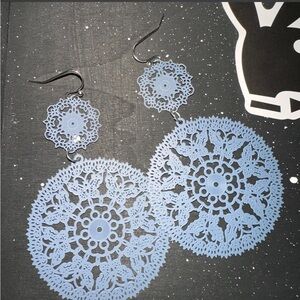 Maurices Delicate Blue Lace Earrings